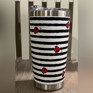 Lug Striped Ladybug Tumbler. NEW
